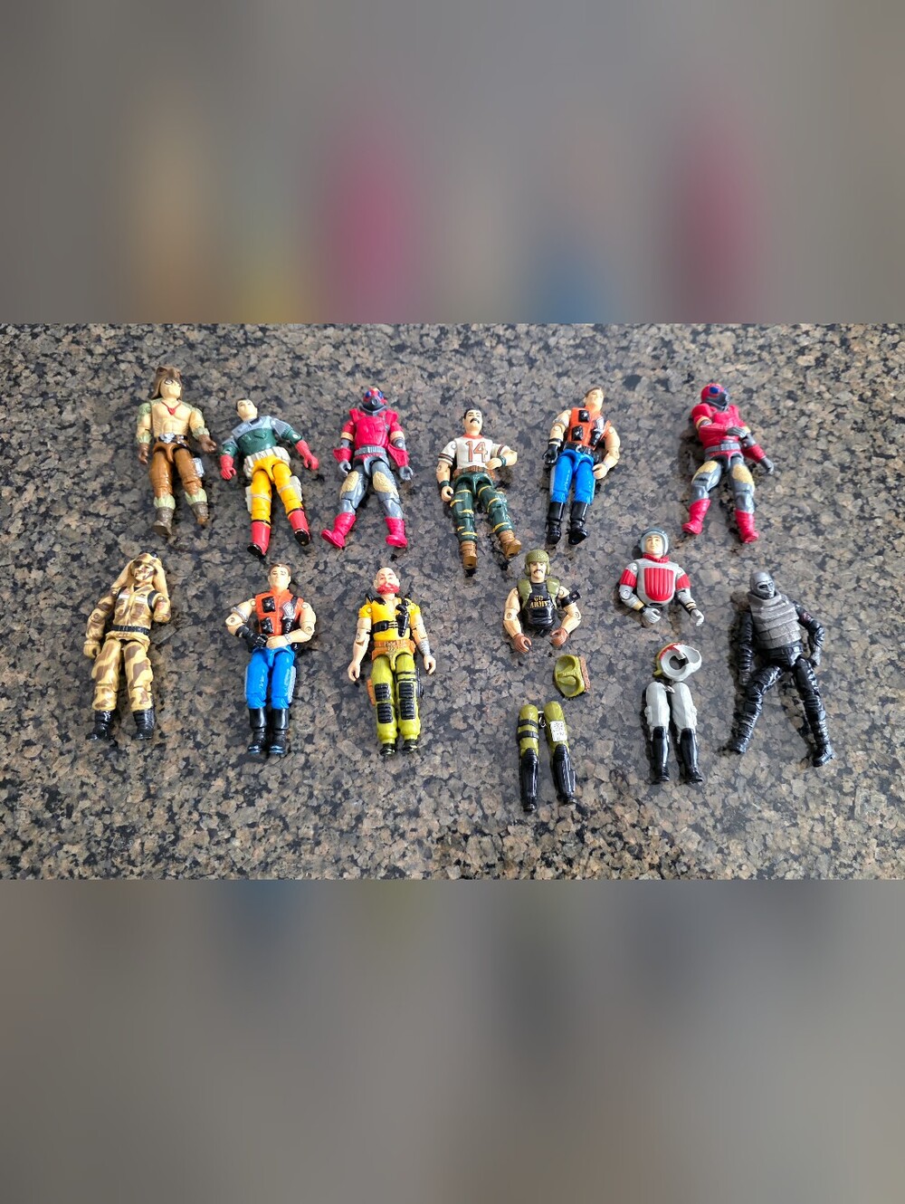 Hasbro 80s 90s G.I. Joe 12 figure lot Vintage Mercer dusty falconer cobra bazook